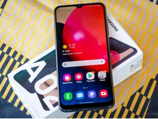 Samsung Galaxy A02s (64GB,2GB RAM), 6.5" HD Display, 5000 mAh Battery, 4G LTE Unlocked (Black) Renewed