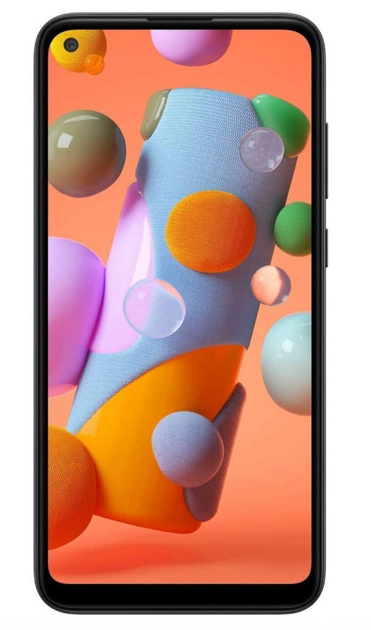 Samsung Galaxy A11 32GB (Canadian Model) A115W 6.4" Display Triple Camera Unlocked Phone - Black (Renewed)