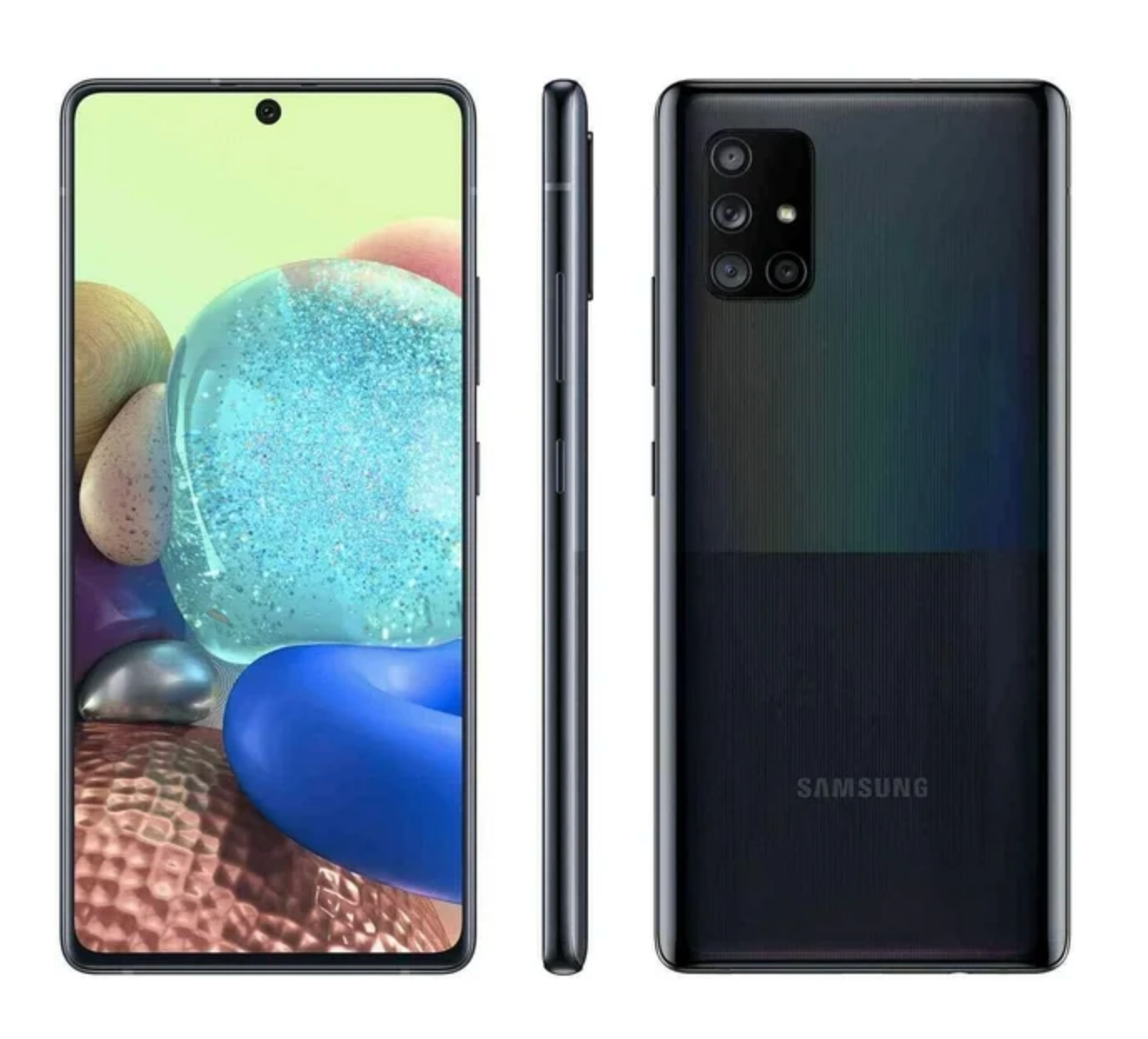 Samsung Galaxy A71 (5G) 128GB 6.7" Display Quad Camera 64MP - Black (Renewed)