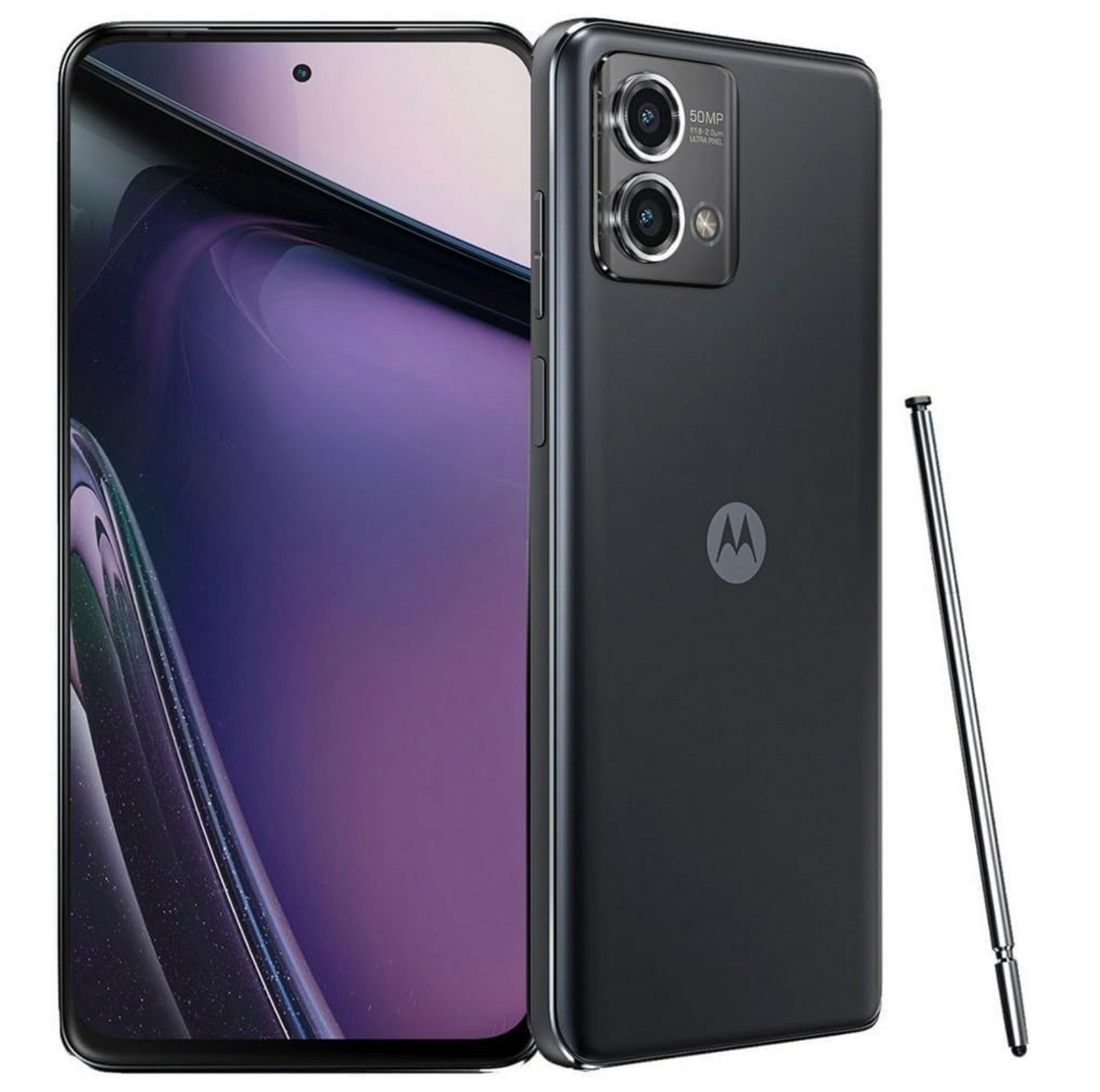 Motorola Moto G Stylus 5G 2023 (128GB, 6GB) 6.5" HD+, 50MP Dual Camera, Unlocked Android 13 - Black (Renewed)