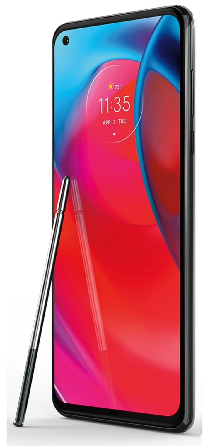 Motorola Moto G Stylus 5G | 2021 Unlocked | 4/128GB | 48MP Camera | Cosmic Emerald (Renewed)