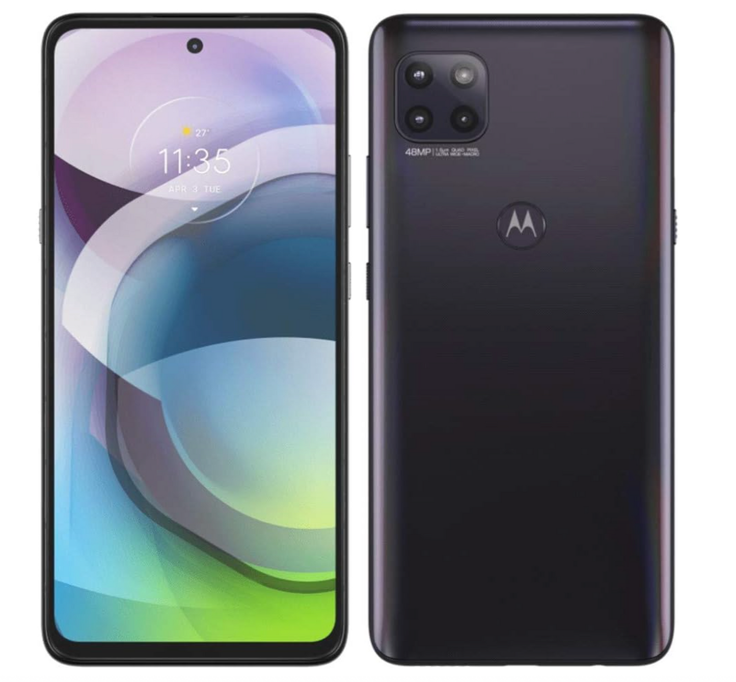 Motorola One 5G Ace 2021 (128GB, 4GB) 6.7" Full HD, Snapdragon 750G, 5000mAh Battery (Unlocked4G LTE) XT21131VS (w/Fast Car Charger, Volcanic Grey)