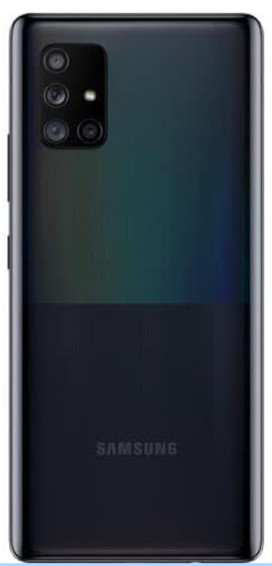 Samsung A71 (5G) 128GB 6.7" Display Quad Camera 64MP - Black (Renewed)