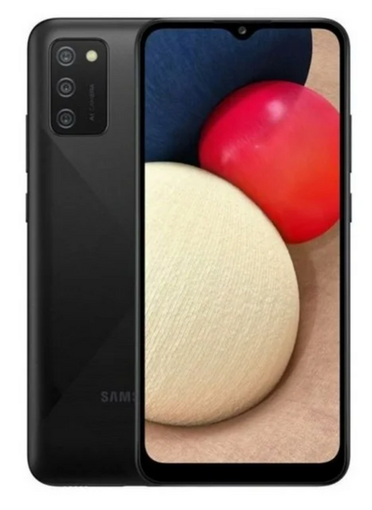 Samsung Galaxy A02s (64GB,2GB RAM), 6.5" HD Display, 5000 mAh Battery, 4G LTE Unlocked (Black) Renewed