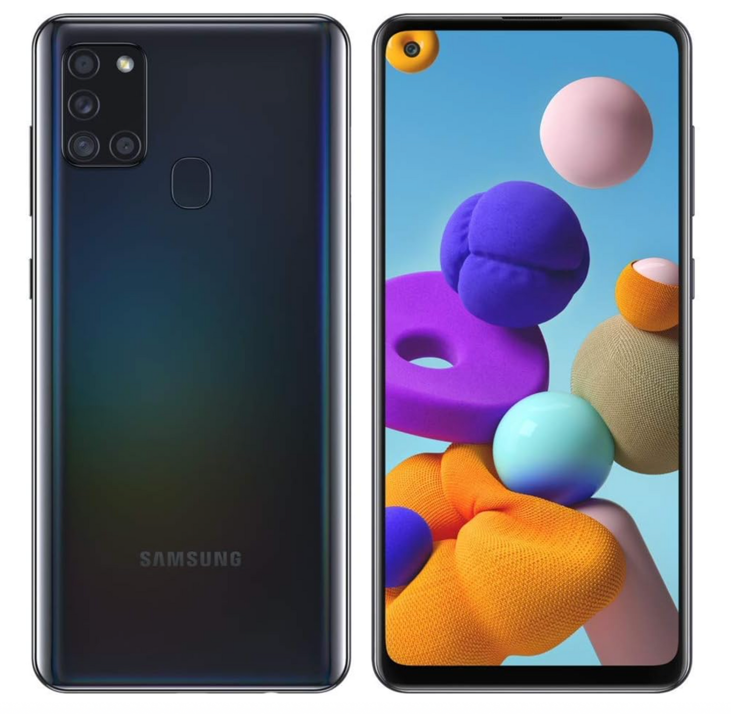 Samsung Galaxy A21S 4GB+128GB SM-A217M/DS (Black) (Renewed)
