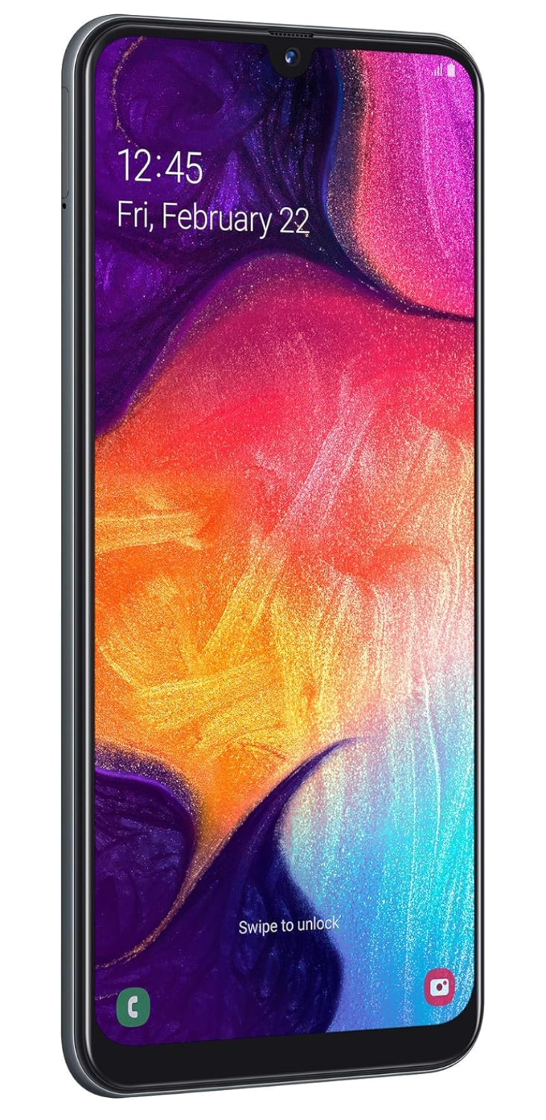 Samsung Galaxy A50 128GB (6.4 inch) Display Triple Camera 25MP Single Sim A505N Black Unlocked (Renewed)