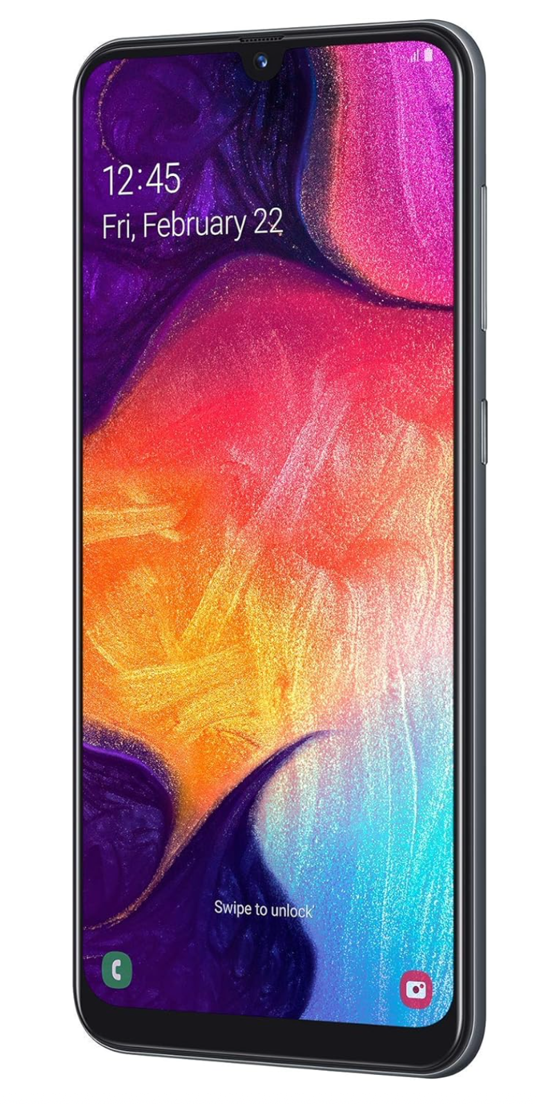 Samsung Galaxy A50 128GB (6.4 inch) Display Triple Camera 25MP Single Sim A505N Black Unlocked (Renewed)