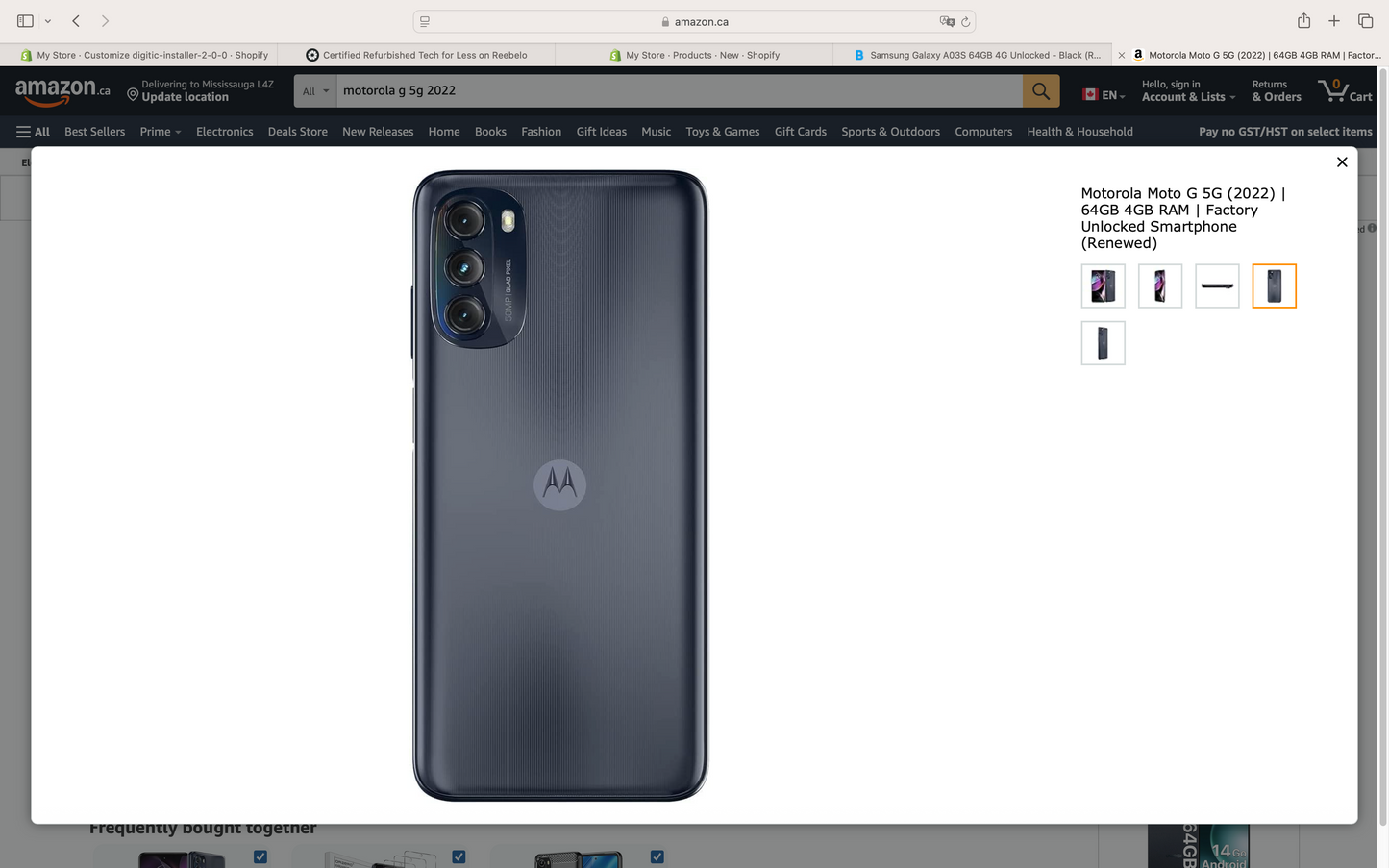 Motorola Moto G 5G (2022) | 64GB 4GB RAM | Factory Unlocked Smartphone (Renewed)